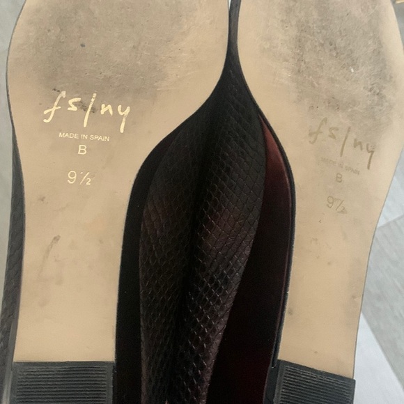 French Sole New York miles FS/NY snake leather gray tip plum - Picture 7 of 11